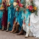 cowboy boots on bridal party
