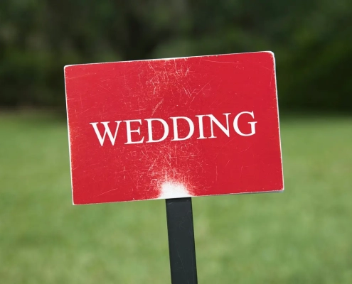 wedding sign
